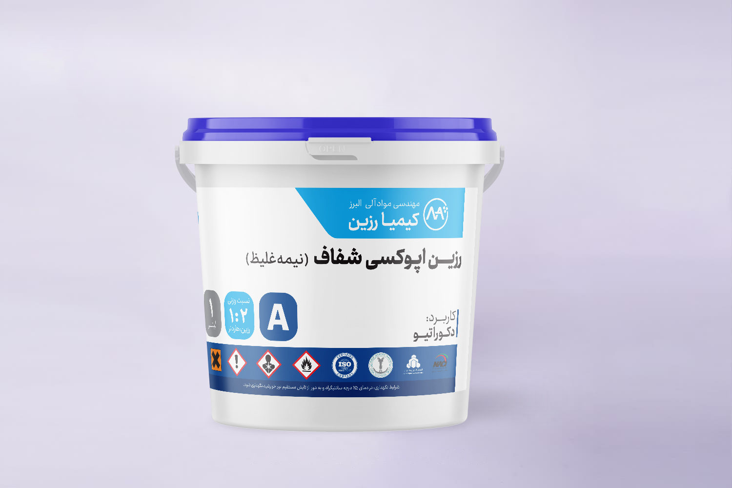 1-1.jpg رزین اپوکسی شفاف نیمه غلیظ - Image 1